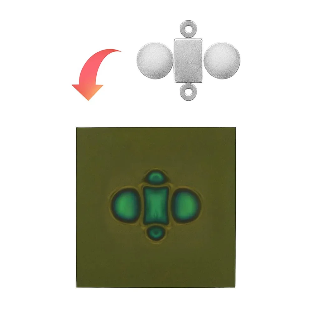 Visor de campo magnético de 25/30/50mm, postes magnéticos, tarjeta de prueba, área de magnetismo, película de observación, tarjeta, Detector magnético, pantalla de patrón