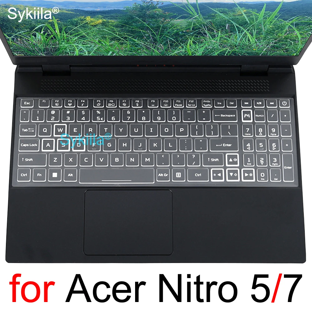 Funda de teclado para Acer Nitro 5 Spin 7 AN515 AN517 AN715 51 52 53 54 55 56 57 V 15 17 VN7 Protector de silicona accesorio de funda de piel