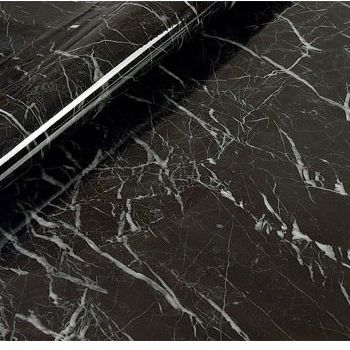 Papel de parede espessante de grão de madeira preta, filme boeing, móveis, armário de cozinha, pvc, adesivos autoadesivos, papel de parede de vinil de cozinha