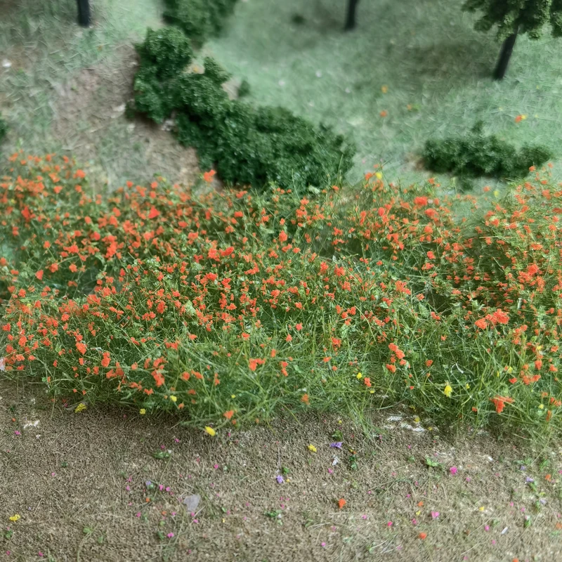 Mesh Filamentous shurb Flower Model Vegetation Leaf Powder Fine Particle Train Army Sand Table Model Scene Making Diy Material