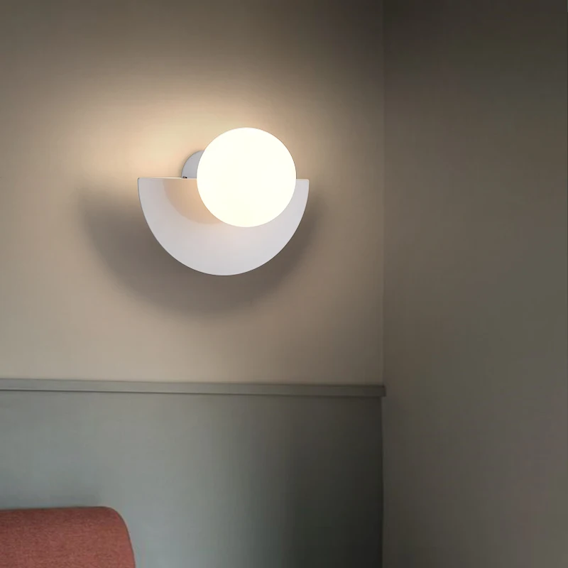 Đèn Tường Bắc Âu LED Phòng Ngủ Đầu Giường Đơn Giản Màu Thiết Kế Sáng Tạo Phòng Khách Lối Đi Hành Lang Học Chiếu Sáng Trong Nhà
