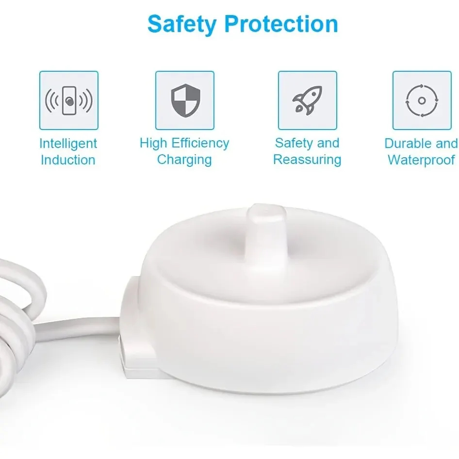 1-teiliges Ersatzladegerät für elektrische Zahnbürsten für mehr Sicherheit, kompatibel mit den meisten Oral B-Zahnbürsten