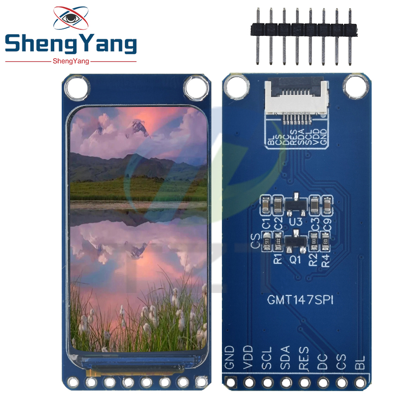 TZT 1,47 дюйма 1,47 дюйма 172x320 SPI полноцветный TFT HD IPS экран ЖК-дисплей светодиодный модуль дисплея 172*320 ST7789 контроллер 3,3 В SPI интерфейс