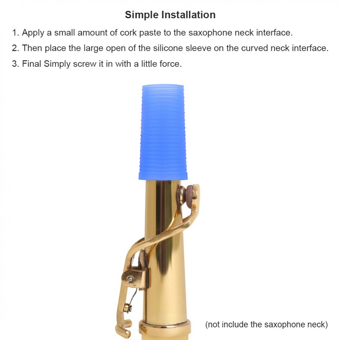 Пробка для шеи саксофона для альт/сопрано/тенор-саксофона Силиконовый материал Хорошая герметизация Пробка для шейного соединения саксофона длительного использования