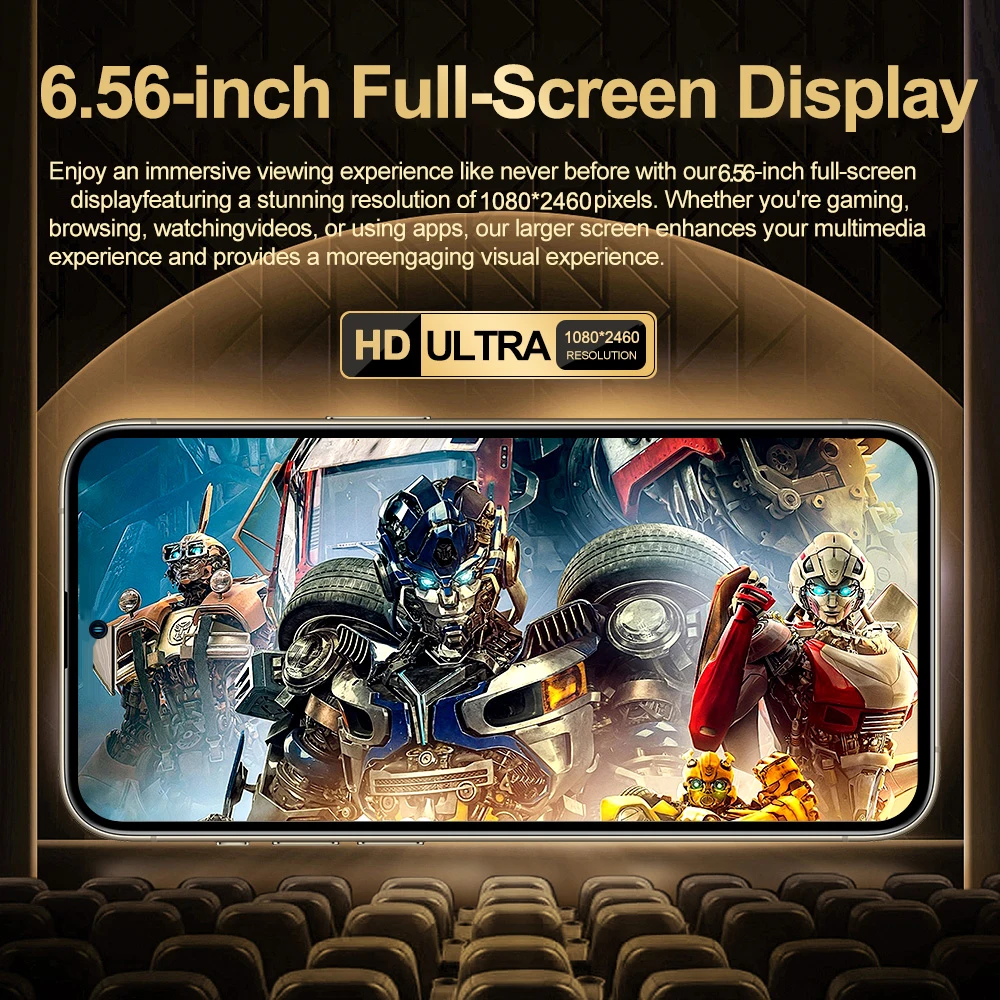 FUFFI X7 Pro Smartphones Cellphone Android 14 6.56 inch Screen,12+512GB 24+48MP Mobile phone 5800mAh Google Play Store Phone