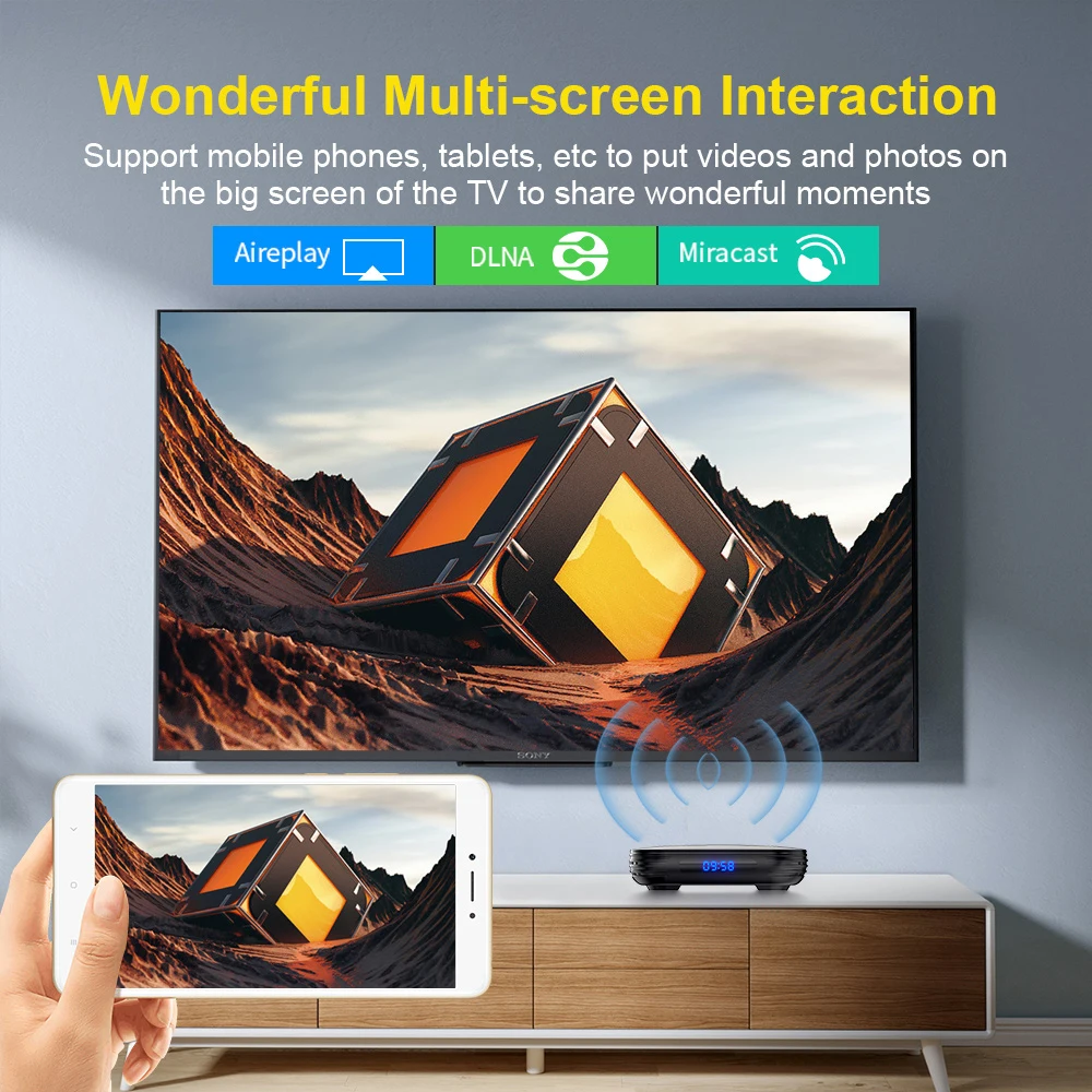 Transpeed Allwinner H618 Android 12 TV BOX 32G 64G Support 8K Video 4K Quad Core Cortex A53 BT Voice Media player Set top box