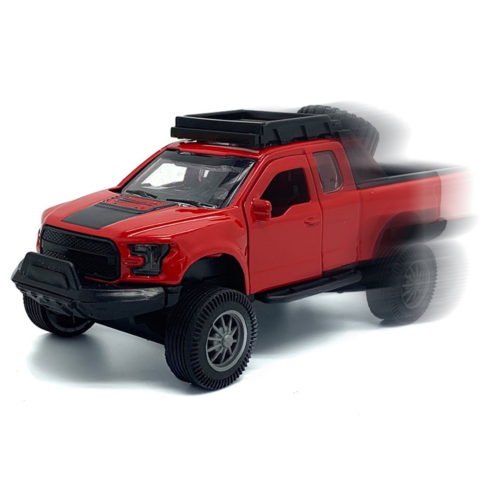 Modelo de carro de liga escala 1:36 F-150 - Brinquedo de ação com mola para crianças - Réplica autêntica divertida