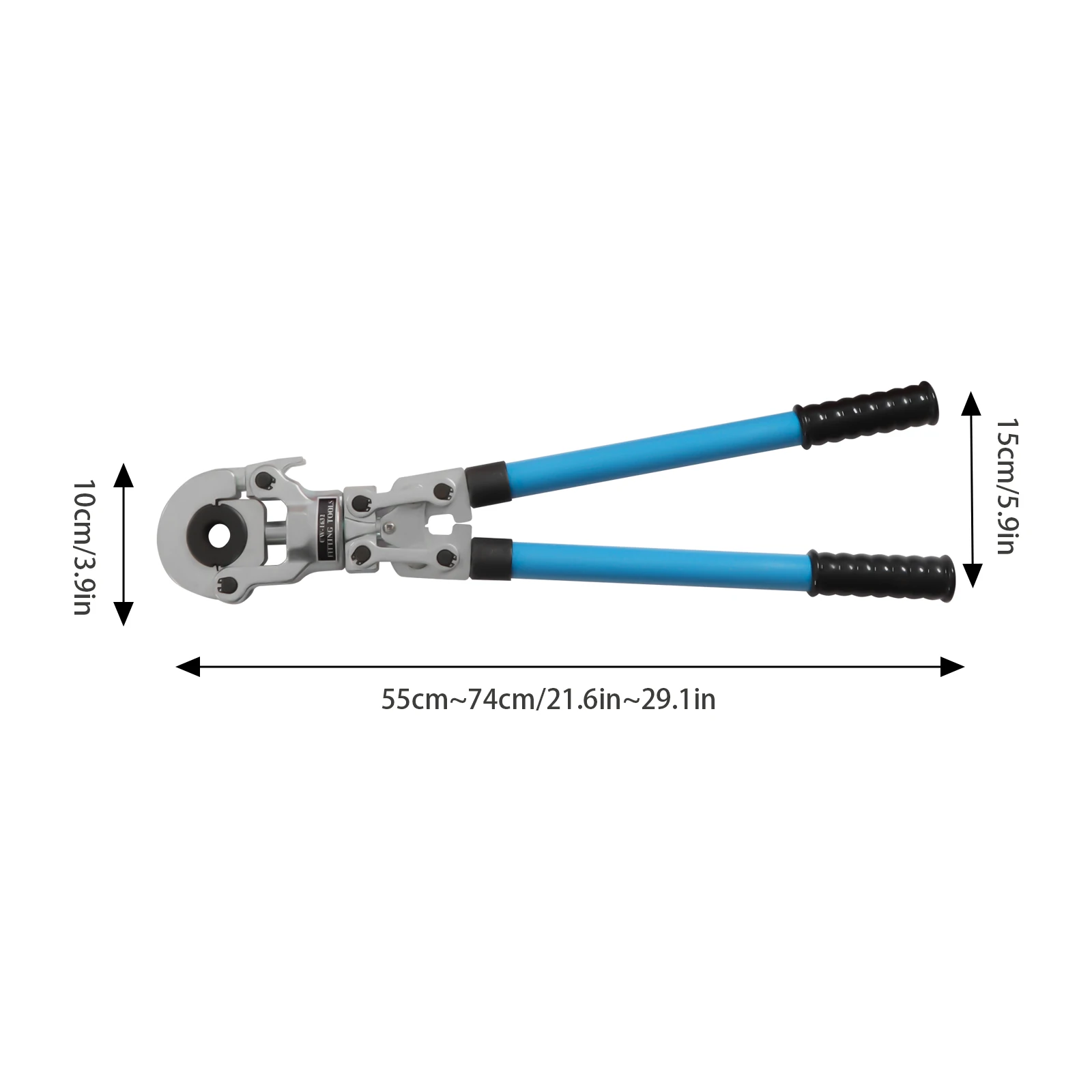 Pinza a crimpare idraulica regolabile con forza 6T e design a cricchetto per collegamenti tubi