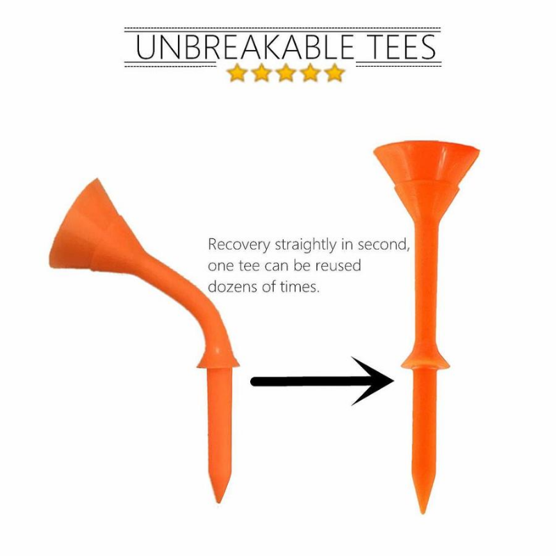 30/50 Pcs Upgrade Unbreakable 83mm Big Cup Plastic Golf Tees 3 1/4 inch Reduce Friction Side Spin Tee for Golfing Practice
