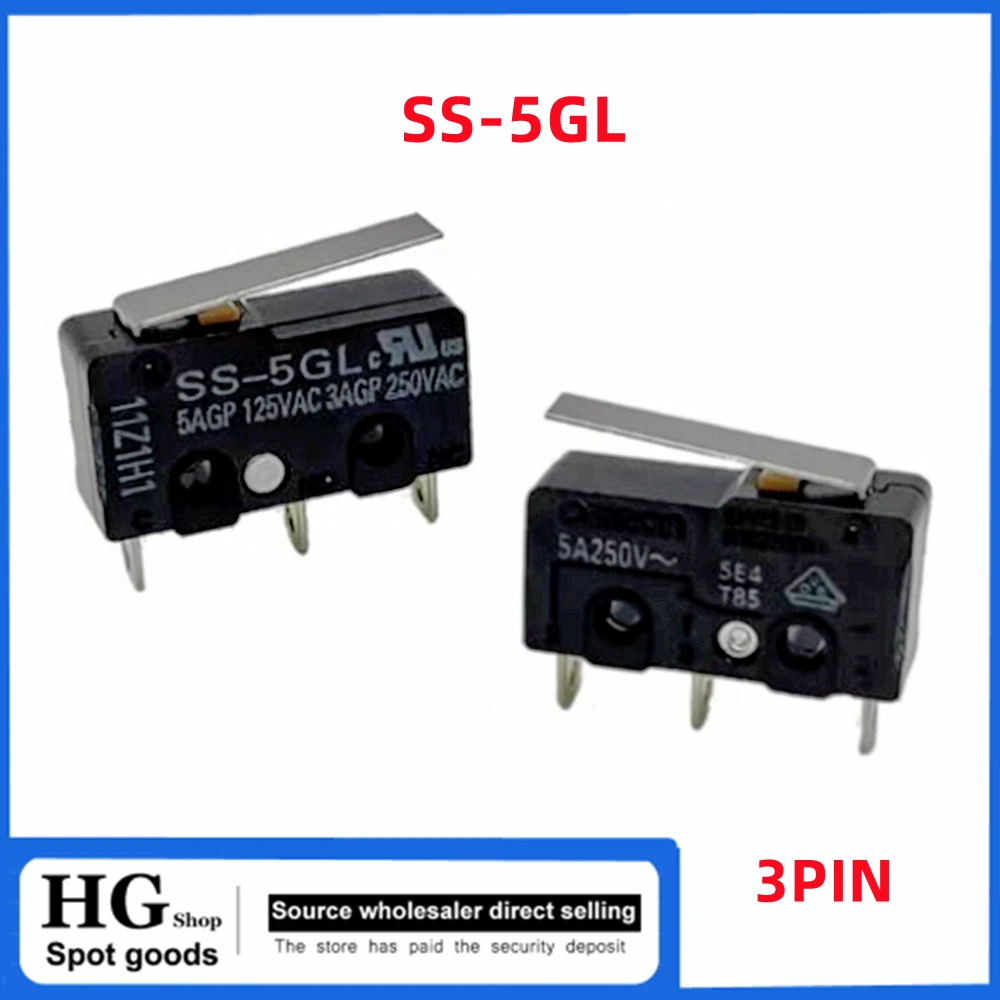 5-10 pz/lotto microinterruttore SS originale SS-5 SS-5GL SS-5GL2 SS-5GL13 finecorsa micro corsa a 3 pin piccolo