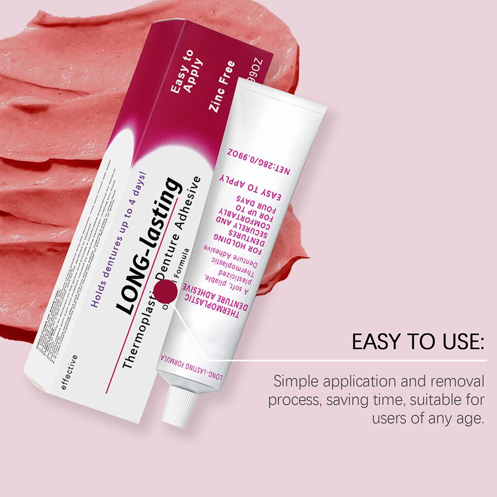 28 г клей для фиксации протезов, твердый стоматологический клей для фиксации протезов для улучшения комфорта, косметический клей для фиксации протезов