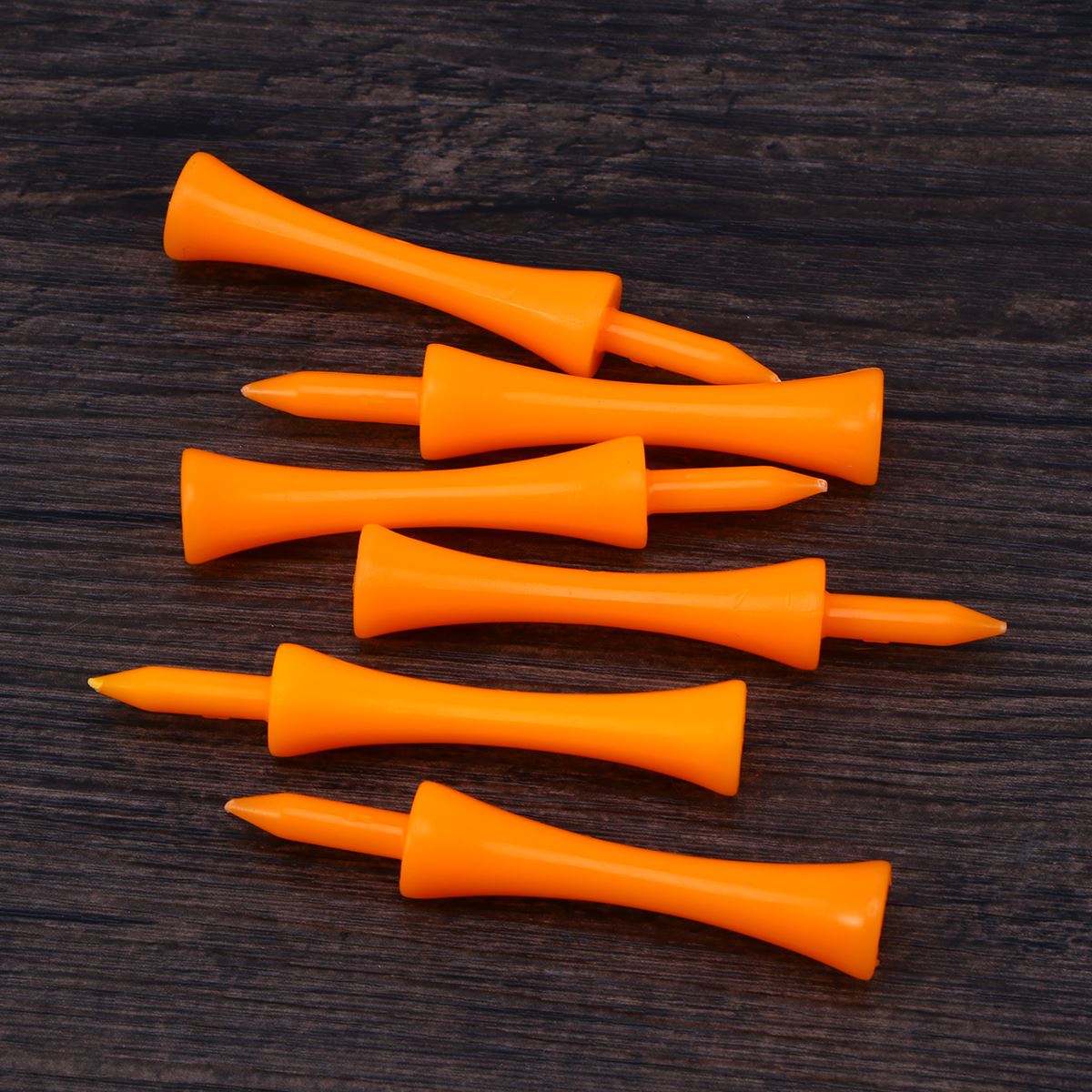 50 pçs 70mm grande castelo t abs plástico castelo de golfe t (laranja) acessórios de golfe bolas de golfe castelo t