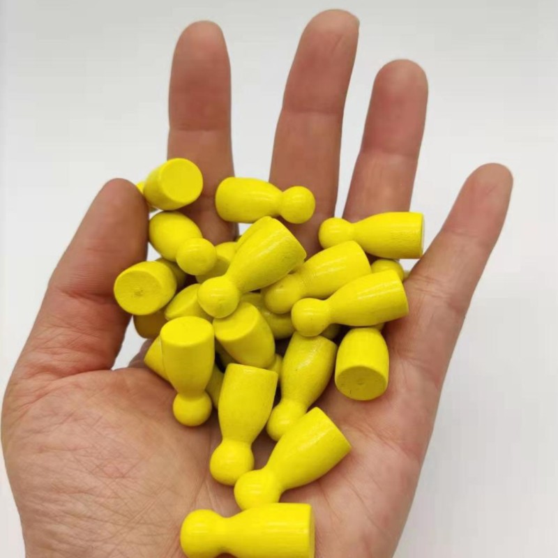 100 ピース/セット 24*12 ミリメートルチェスの駒ボードゲームアクセサリーマーキングカラー木製ピース