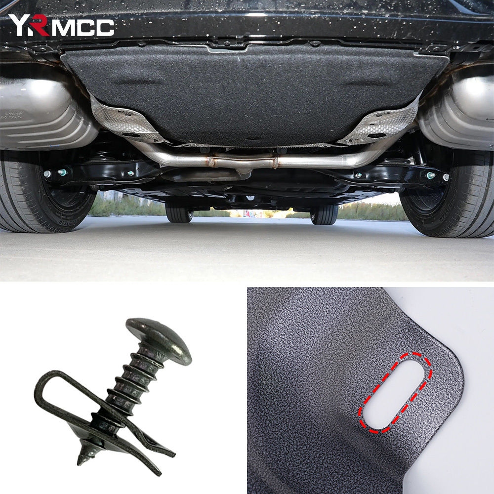 Clipe fixador de carro tipo u, kit de clipes de parafuso de metal para bandeja inferior, proteção contra respingos, parafusos de para-choque, capa de motor automático, acessórios de carro