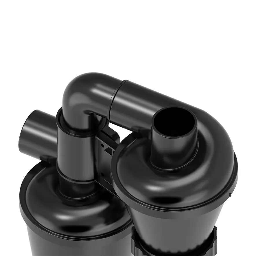 Coletor de Poeira Ciclone de Filtração Dupla para Carpintaria, DIY, Filtro Turbocharged, Vac com Coleção Flange, 50mm, 2"