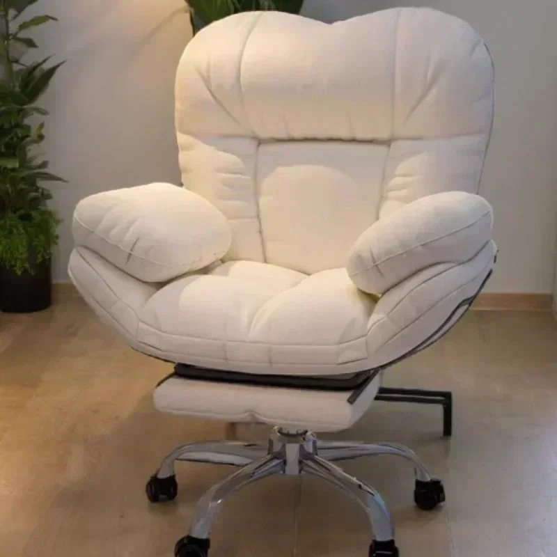 ผ่อนคลายเก้าอี้สํานักงานหมุนLazy Officeเก้าอี้ล้อเก้าอี้สบายPc Room Gaming Comfy Silla Oficinaเฟอร์นิเจอร์