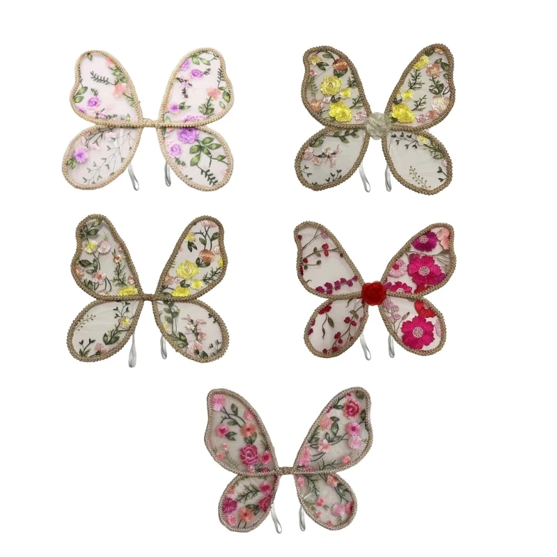Y1UB Angelic Ren Wing Enchantes Ren Cánh Bướm Theo Chủ Đề Thiên Thần Phụ Kiện Chụp Ảnh cho Bé Tưởng Tượng Ăn Mặc