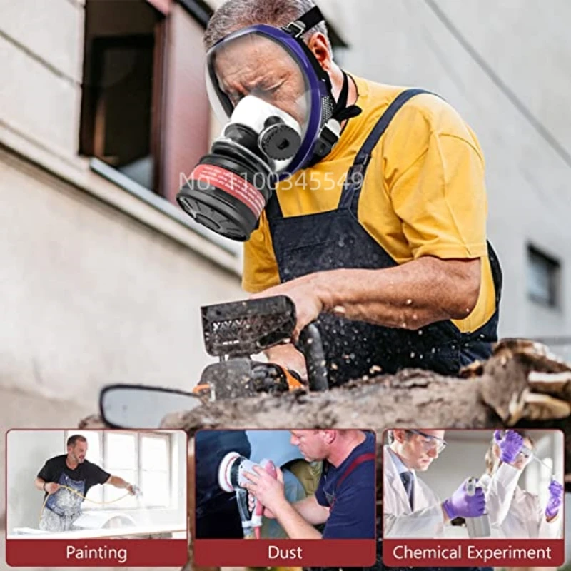 Volgelaatsgasmasker 40 Mm Actieve Koolfilterbus Geschikt Voor Chemische Dampen, Spuitverf, Tactical-Survival