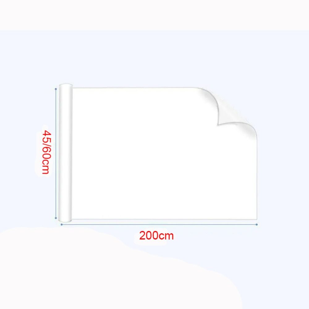 Pizarra blanca electrostática, pegatina extraíble, reutilizable, enseñanza, Graffiti, tablero de dibujo, pizarra blanca borrable de PP para el hogar