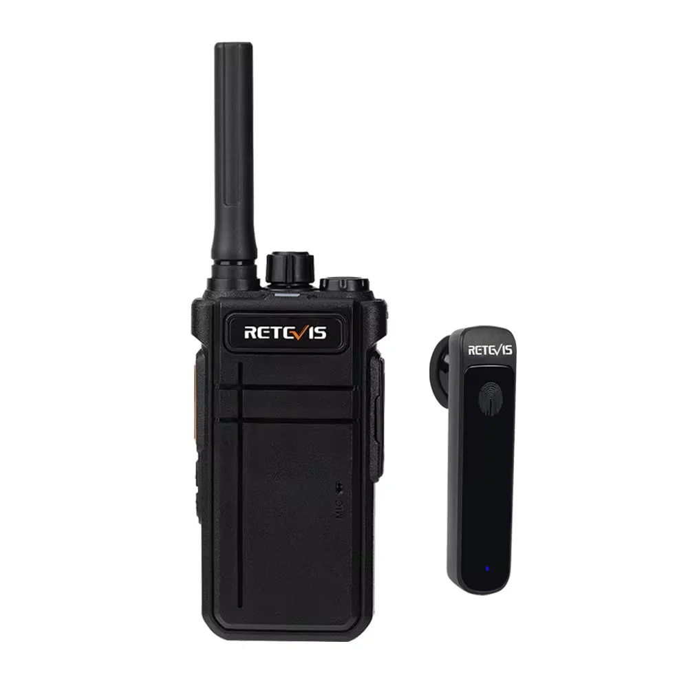 Retevis Walkie Talkie Compatible con Bluetooth RB637 PTT PMR446 FRS Radio bidireccional Radio portátil Walkie-talkies para Hotel restaurante