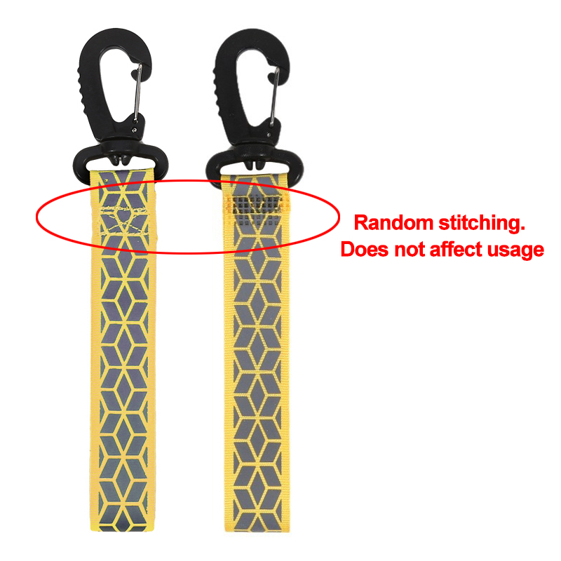 2/6Pcs Reflective Straps Pendant Keychain For Outdoor Camping Night Running Cycling Backpack Safety Lightweight Bright Keyrings