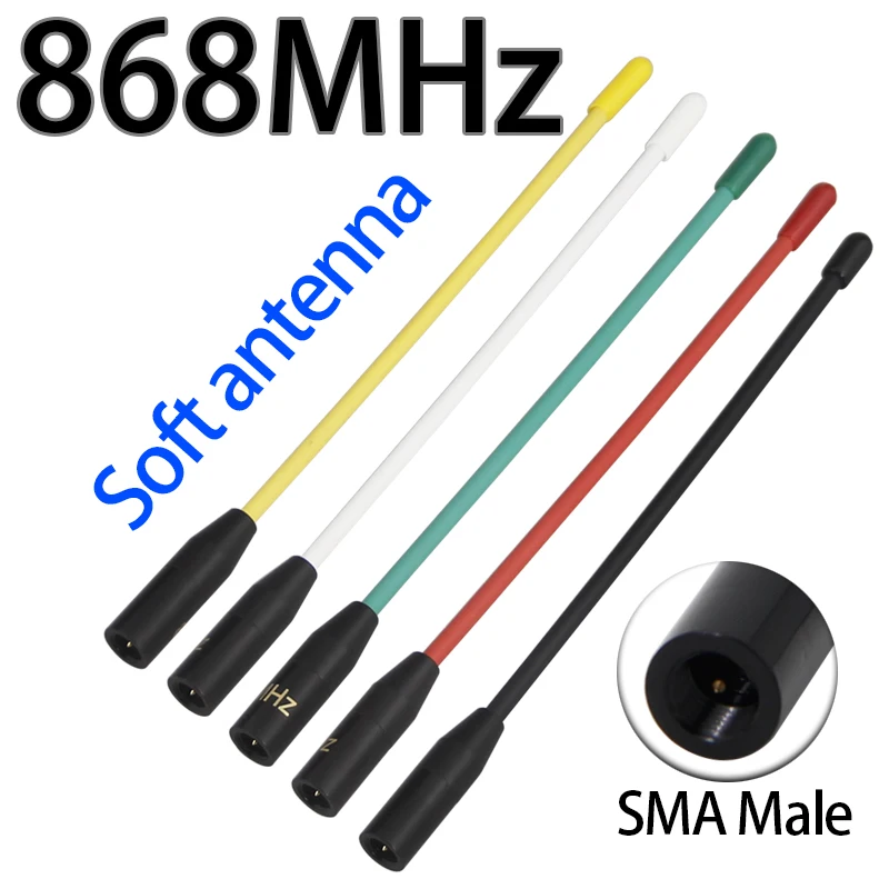 Антенна LoRa 868 МГц 863-870 МГц 869 МГц SMA Разъем для местмастической платы ESP32 Lora32u4 II Интернет Wi-Fi Антенна Низкая VSWR