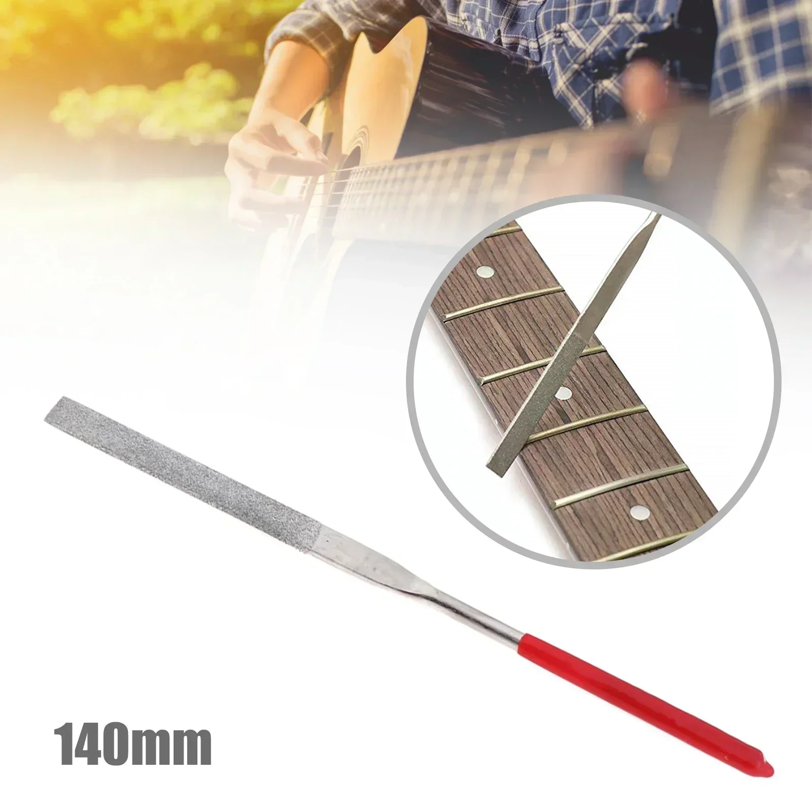 Guitar Fingerboard Luthier Tool Guitar Fret Crowning File Fret Leveling Beam Sanding Leveler Beam and guitar String Spreaders