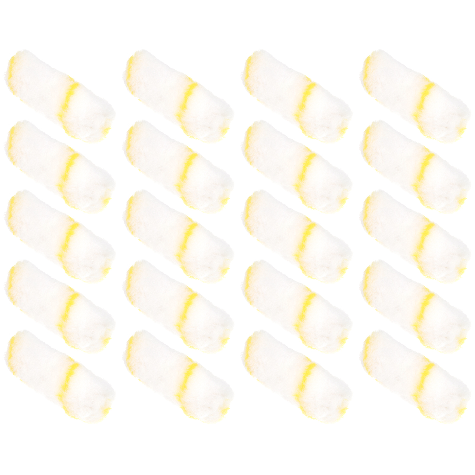 Kit de rodillo de pintura de 20 piezas, funda de poliéster, cubierta de rodillos de 4 pulgadas, pintura para paredes