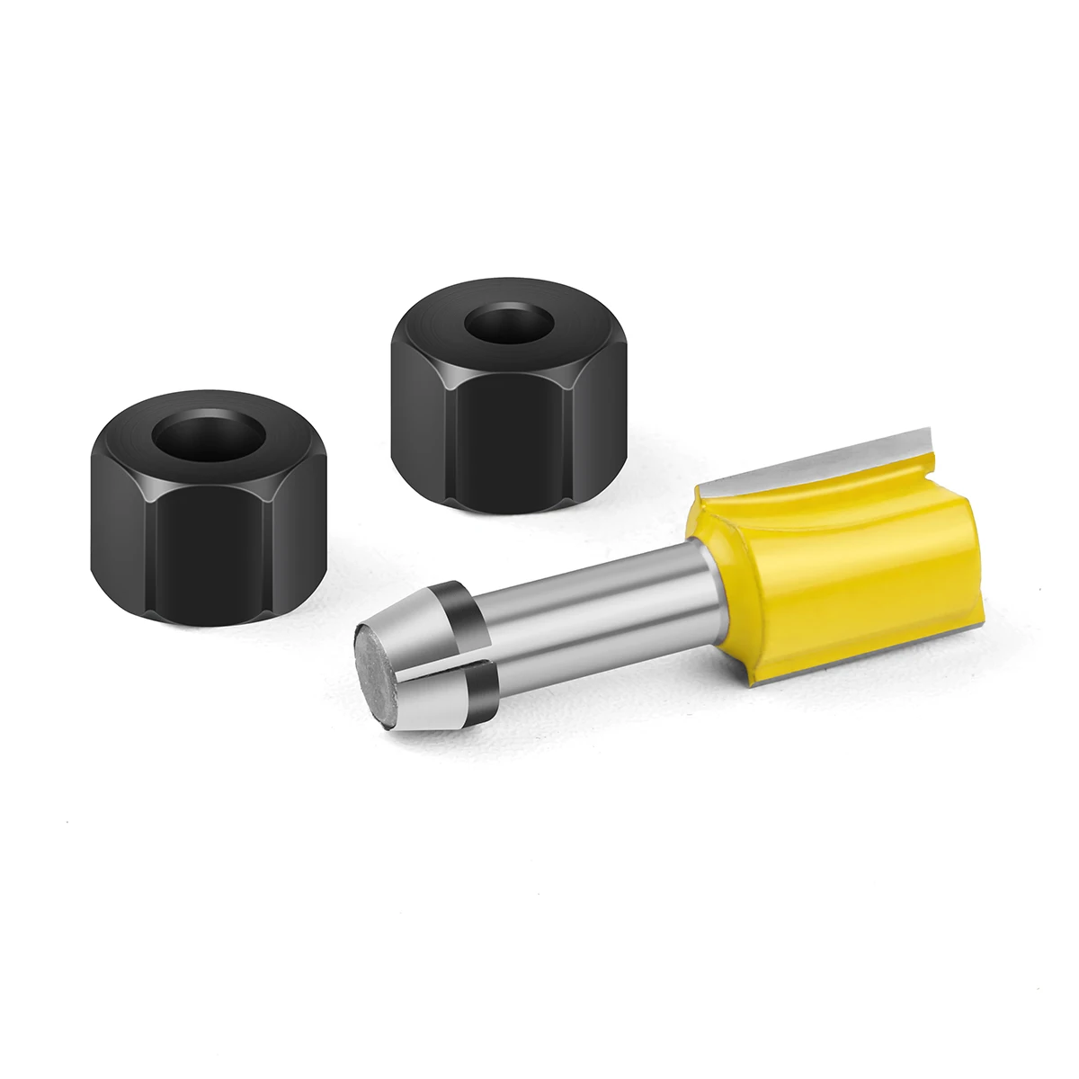 6mm 6.35mm 8mm Collet Chuck With Nut Engraving Trimming Machine Router Bit Adapter Electric Router Milling Cutter Accessories
