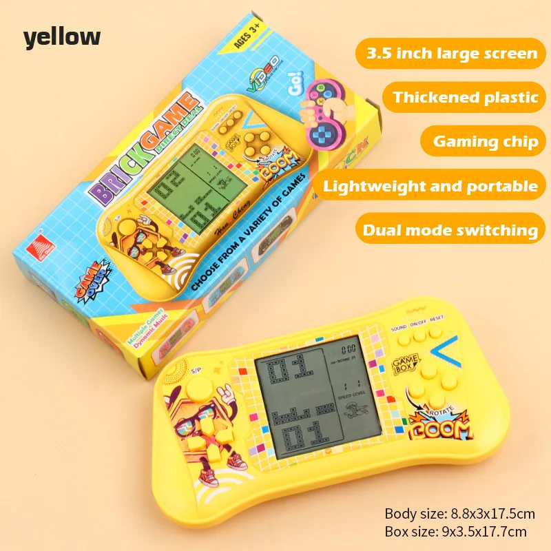 Handheld Electronic Game Players for Children, Classic Machine, Brick Console for Kids, Jogos de prazer