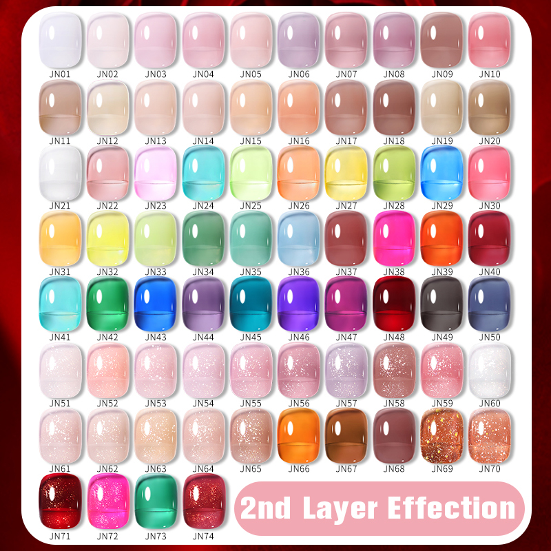 Faillite N PRETTY-Verhéritage à ongles en gel rouge sang, gel transparent translucide, Halloween, manucure d'hiver, N64.Art, 10ml
