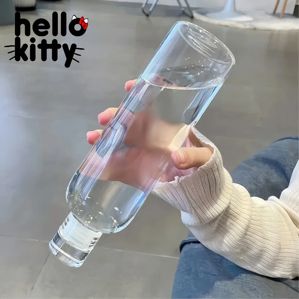 Hello Kitty botella de agua de alta capacidad botella deportiva de moda botellas de viaje portátiles Fitness al aire libre botella deportiva para beber niño