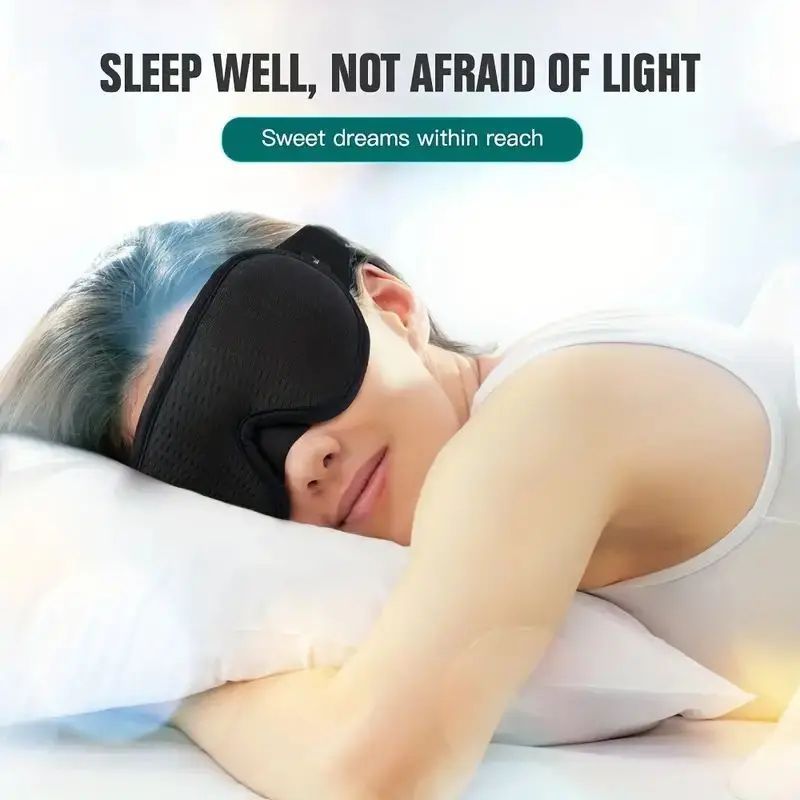 アイマスク 通気性のある 3D スリーピングアイマスク 快適な睡眠 洗って掃除が簡単 旅行の必需品