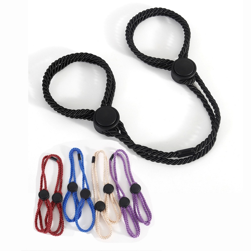 Hombres Mujeres fetiche esclavo juego de rol Bondage táctil Bondage accesorios divertidos cuerda de seda suministros multifuncionales esposas puños de pierna
