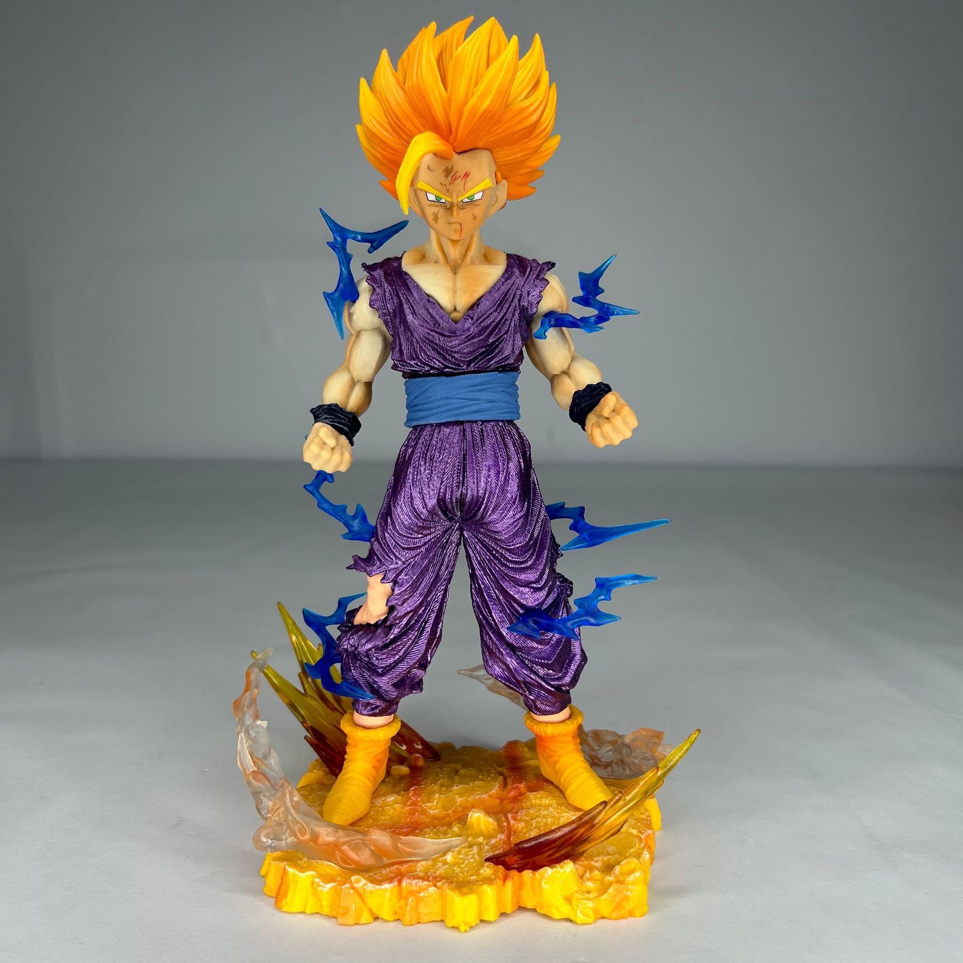25ซม.Dragon Ball ZอะนิเมะSon Gohan Action Figurine Super Saiyan 2โทรศัพท์มือถือเกมของเล่นเด็กตกแต่งSon Gokuฟรีของขวัญ