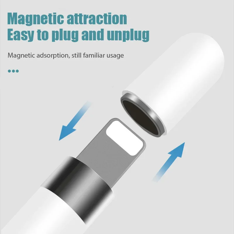 Magnetic Replacement Cap / Compatible with Apple Pencil Tip /Charging Adapter For Apple Pencil 1st Generation iPad Accessories
