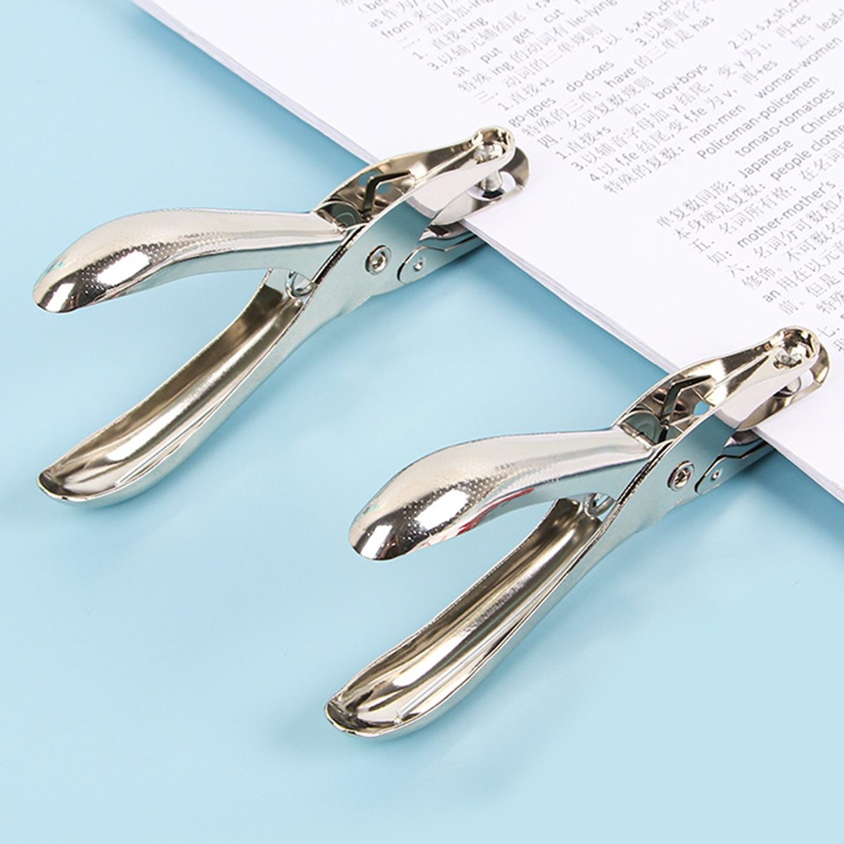 3/6mm Single Hole Punch 8 Sheet Capacity Diameter Hole Puncher Hand Paper Scrapbooking Punches for Home Office School Supplies