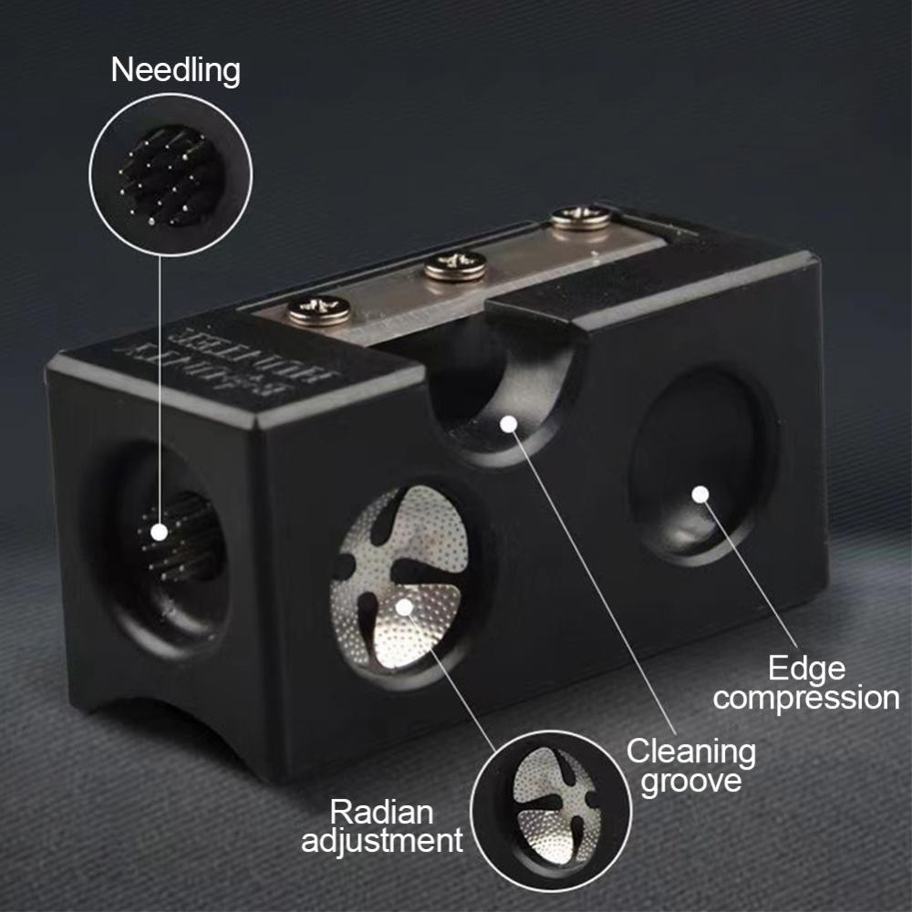 Billiard Cue Multi-Functional Leather Head Repair Tool Head Cleaning Polishing Needling Tool Sharpener Shape 8-In-1 Equipment