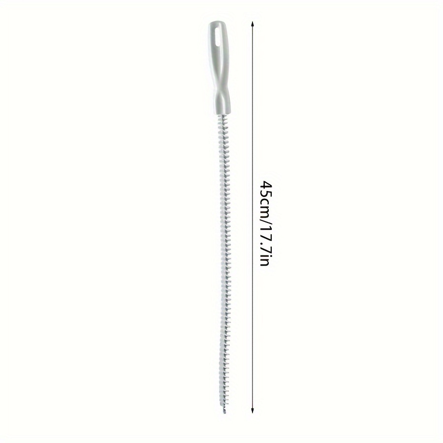 Spazzola per dragaggio tubi dell'acqua Dispositivo per dragaggio tubi Detergente per capelli fognario Lavaggio del viso Spazzola per dragaggio scarico a pavimento per piscina con acqua