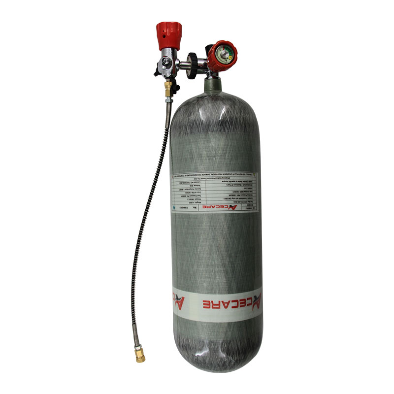 Acecare 탄소 섬유 가스 실린더 공기 병, 밸브 및 충전 스테이션 포함, HPA 탱크, M18 * 1.5, 9L, 4500Psi, 300Bar, 30Mpa