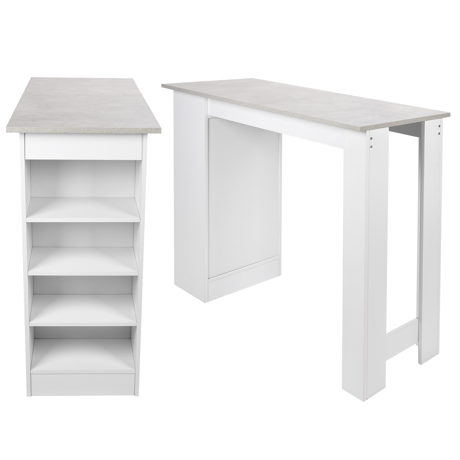 Schreibtisch mit mehreren Staufächern, Bartisch, langlebiger Couchtisch, Laptop-Tisch, Aufbewahrungsorganisator für Zuhause, Wohnzimmer, Restaurant