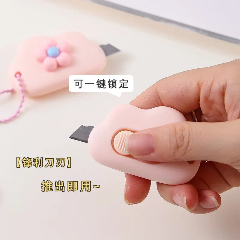 MINI Pocket ดอกไม้ดอกไม้ Cloud Art Utility มีดกล่องมีดสมุดภาพเครื่องตัดกระดาษหัตถกรรมห่อเติมใบมีดเครื่องเขียน