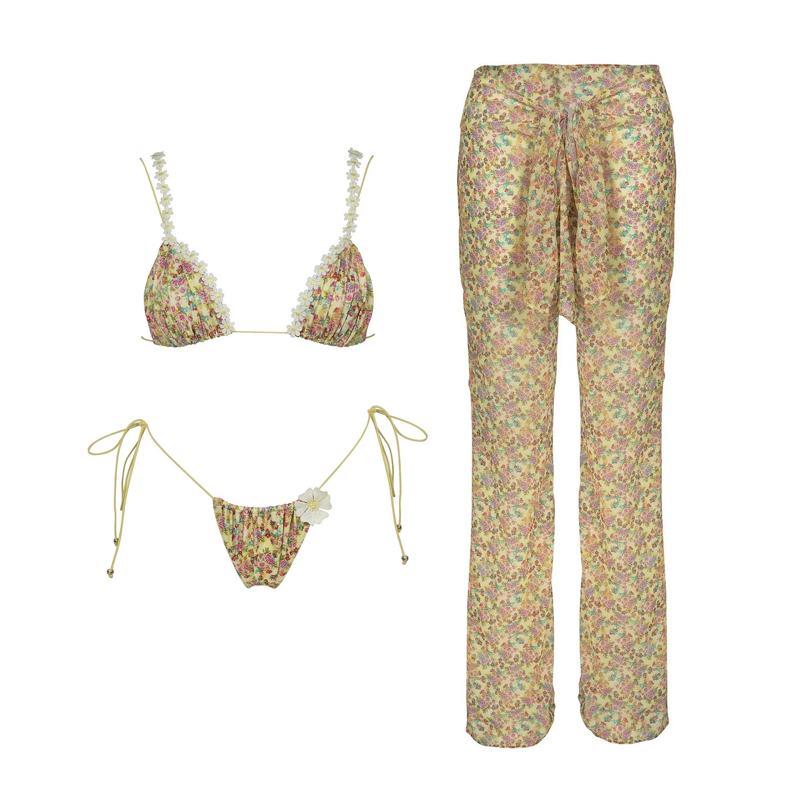 2025, modisches Boho-Chic-Bikini-Set mit einzigartigem Paisley-Design, perfekt für Strandkleidung und Poolpartys, Sommerausflüge