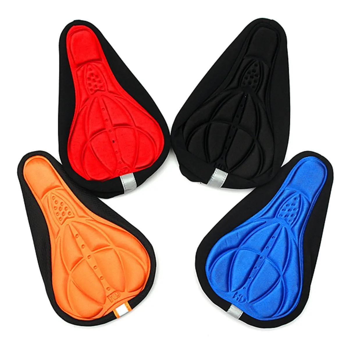 3D นุ่มสบายซิลิโคนจักรยานที่นั่งเจล Pad Breathable หนาโฟมจักรยานที่นั่ง MTB ขี่จักรยานอุปกรณ์เสริม