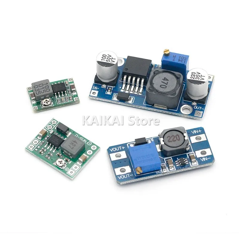 Modulo di alimentazione stabilizzato in tensione DC-DC Modulo regolatore di tensione boost e buck regolabile LM2596S-ADJ MT3608 MP1584EN
