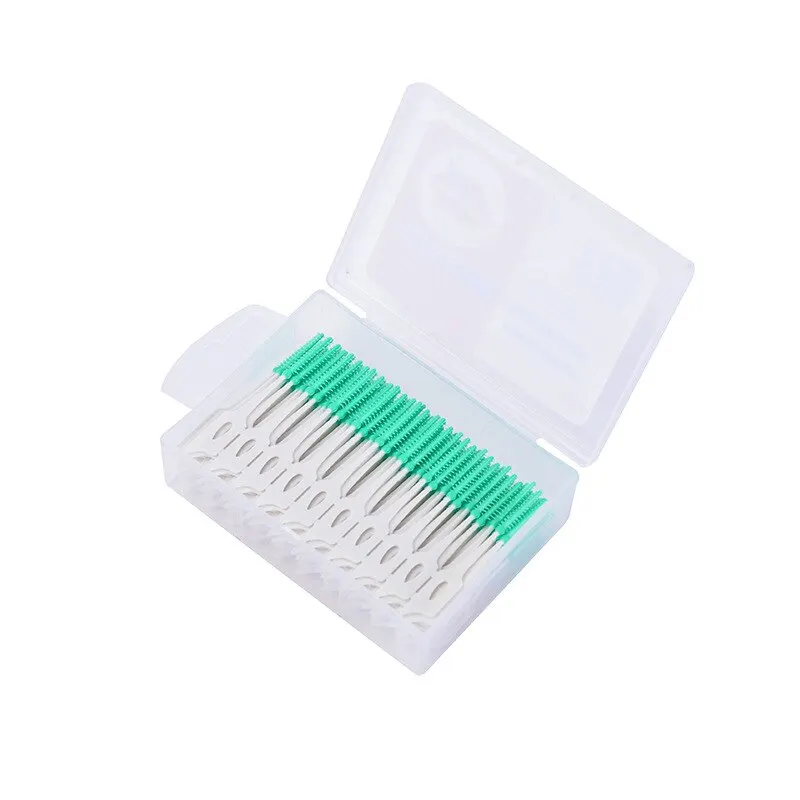 Cleanpik Spazzola per denti adesiva morbida Spazzola per massaggio gengivale Spazzola per pulizia Spazzola per massaggio elastico Spazio per denti 150 pezzi