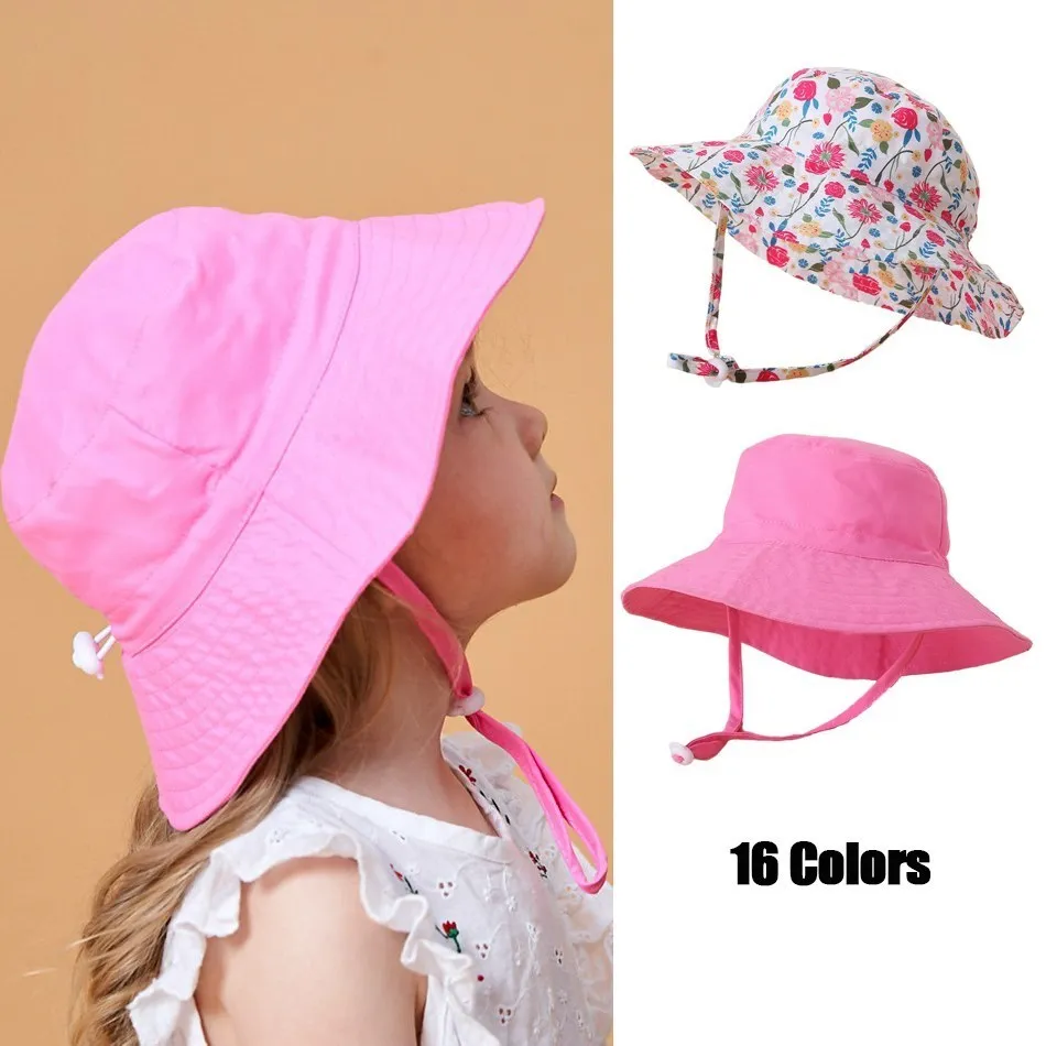 Kinder Hut Kleinkind Jungen Mädchen Sommer Cartoon Panama Sonnenhut Baby Strand Fischer Eimer Hut Kinder Ohr Abdeckung Kappen 0-8 jahre