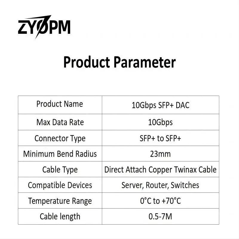10G SFP+ 40G QSFP+ ЦАП Пассивный медный кабель Twinax с прямым подключением для Cisco, Ubiquiti, Mikrotik, Intel, Fortinet, Netgear, D-Link