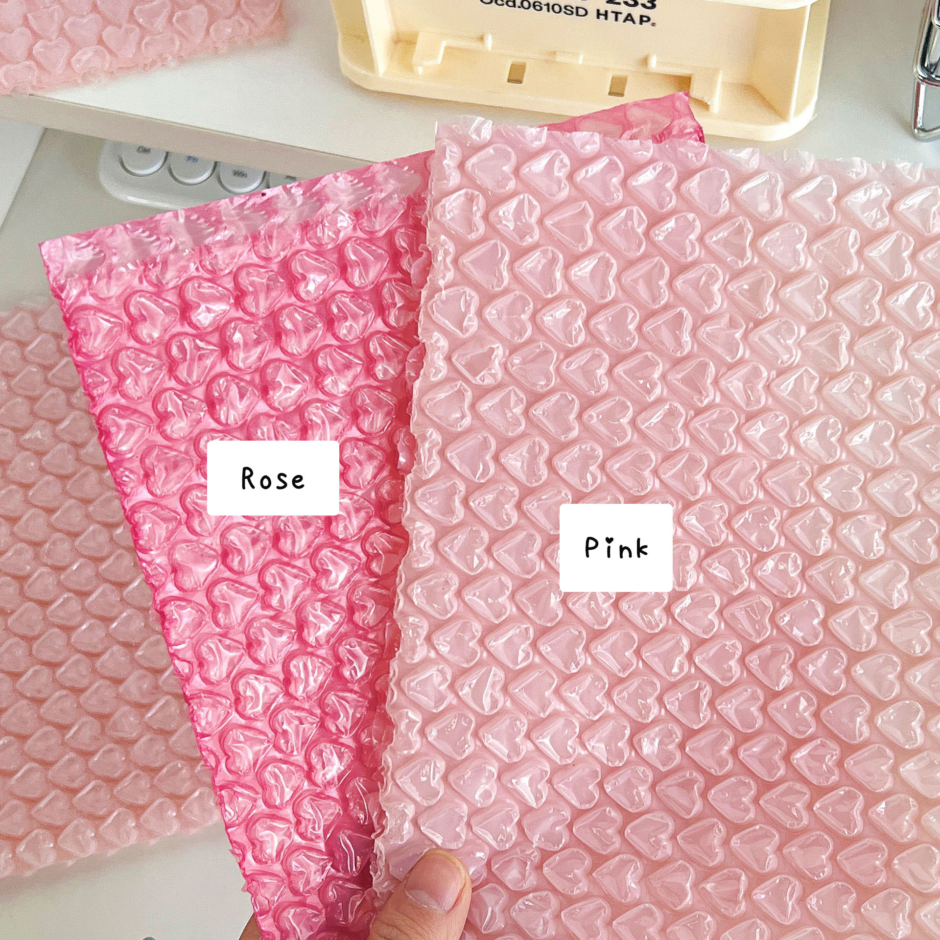 10 шт./упаковка, пузырчатые сумки в форме сердца