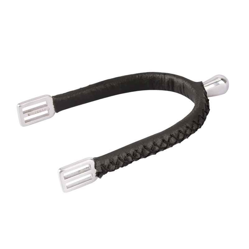 Reitsport sporn mit Sporn band beim Überziehen der Pferde mit runder Form Reitspuren8110067